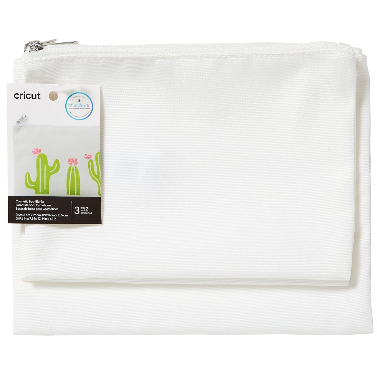 Cricut&#xAE; Linen Cosmetic Bag Blanks